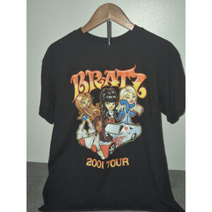 Bratz Tour 2001 T Shirt Black Womens SZ S/Kids SZ L